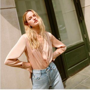 NWT Favorite Daughter Date Blouse - S - Mauve